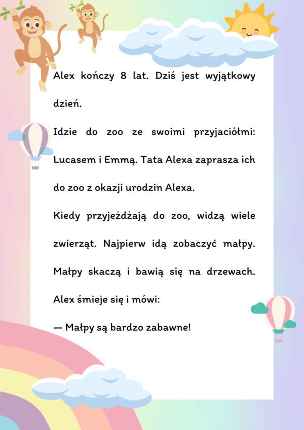 Alex idzie do zoo. Opowiadanie w formie Ebooka + Audio! - obrazek 5